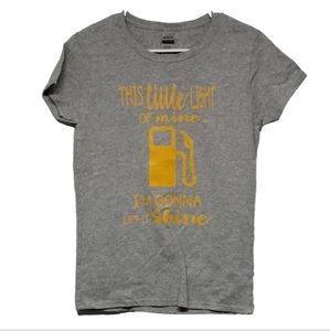 Women's funny graphic T-shirt gas joke humor